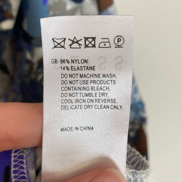 Reiss Blue Floral Midi Dress - Picture 11 of 11